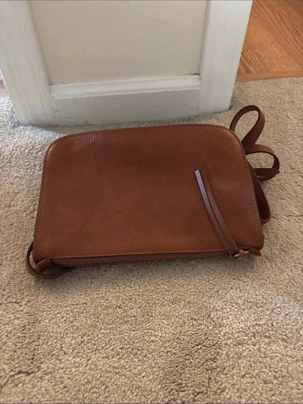 Madewell Cognac Leather Crossbody Bag - Picture 2 of 5